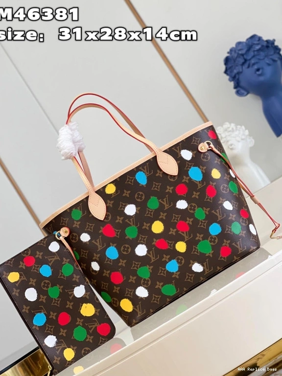Aaa replica bags MM LOUIS YK NEVERFULL VUITTON x 0727